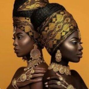 AFRICAN ART ETHNIC WOMEN TRIBE LADY THROW PILLOW COVER